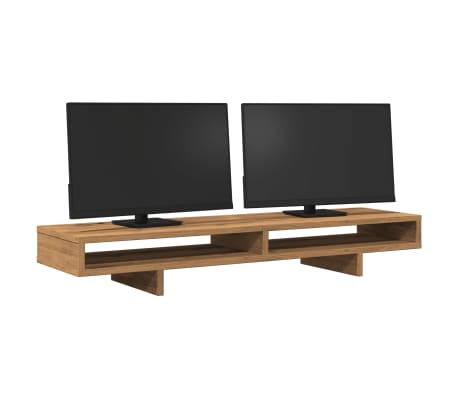 vidaXL Monitor Stand Artisian Oak 100x27x15 cm Engineered Wood