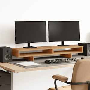 Stojalo za monitor artisian hrast 100x27x15 cm inženirski les