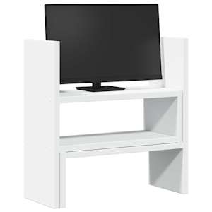 Stolní organizér nastavitelný bílý 40 x 17 x 41 cm kompozit - obrázek 3