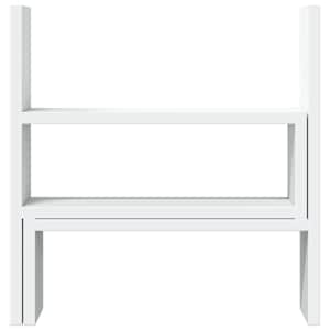 Stolní organizér nastavitelný bílý 40 x 17 x 41 cm kompozit - obrázek 4