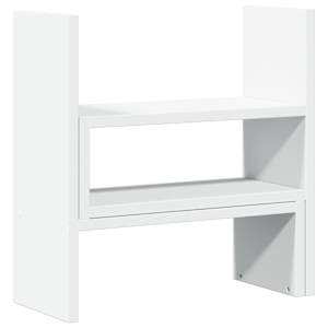Stolní organizér nastavitelný bílý 40 x 17 x 41 cm kompozit - obrázek 6