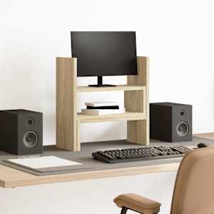 Organizator za mizo nastavljiv sonoma hrast 42x21,5x42 cm les