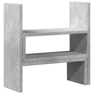 Stolní organizér nastavitelný betonově šedý 40x17x41cm kompozit - obrázek 6