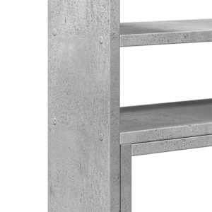 Stolní organizér nastavitelný betonově šedý 40x17x41cm kompozit - obrázek 8