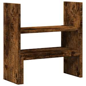 Stolní organizér nastavitelný kouřový dub 40x17x41 cm kompozit - obrázek 2