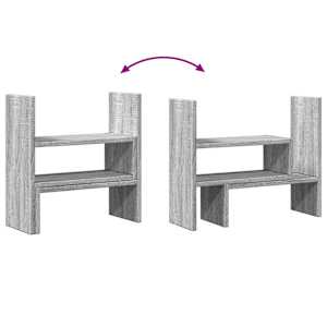 Stolní organizér nastavitelný šedý sonoma 40x17x41 cm kompozit - obrázek 7
