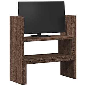 Stolní organizér nastavitelný hnědý dub 40x17x41 cm kompozit - obrázek 3