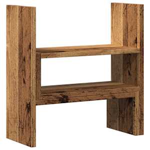Stolní organizér nastavitelný old wood 40 x 17 x 41 cm kompozit - obrázek 6