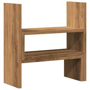 Stolní organizér nastavitelný dub artisan 40x17x41 cm kompozit - obrázek 6
