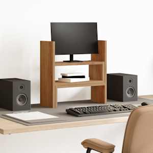 Organizator za mizo nastavljiv artisian hrast 40x17x41 cm les