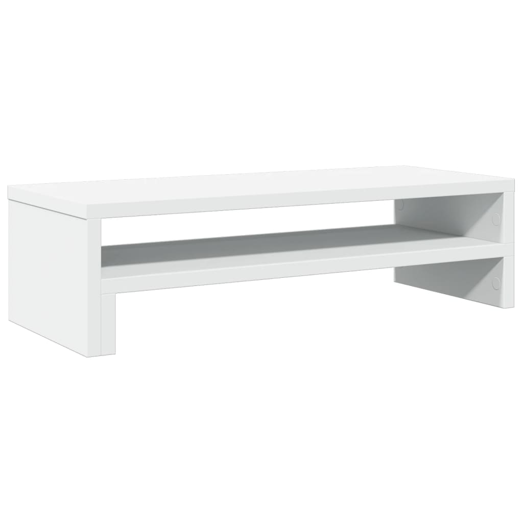 vidaXL Stojan na monitor bílý 54 x 22 x 15 cm kompozitní dřevo