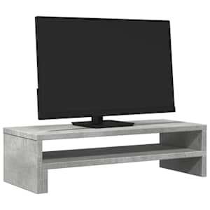 Stojan na monitor betonově šedý 54x22x15 cm kompozitní dřevo - obrázek 3