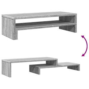 Stojan na monitor šedý sonoma 54 x 22 x 15 cm kompozitní dřevo - obrázek 7