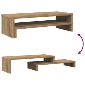 Stojan na monitor dub artisan 54 x 22 x 15 cm kompozitní dřevo - obrázek 7