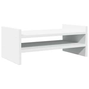 Stojan na monitor bílý 50 x 27 x 20 cm kompozitní dřevo - obrázek 6