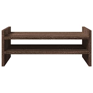 Stojan na monitor hnědý dub 50 x 27 x 20 cm kompozitní dřevo - obrázek 4