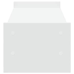 Stojan na monitor bílý 100 x 27 x 20 cm kompozitní dřevo - obrázek 5