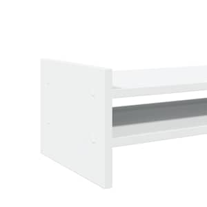 Stojan na monitor bílý 100 x 27 x 20 cm kompozitní dřevo - obrázek 7
