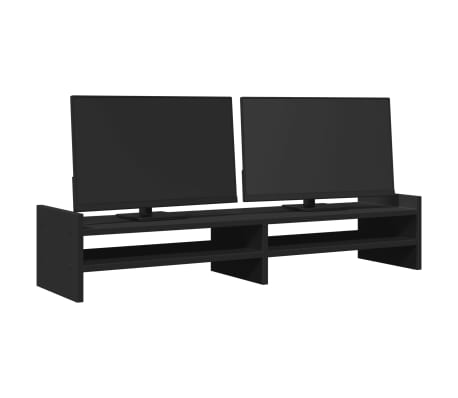 vidaXL Βάση Οθόνης Μαύρη 100x27x20 εκ. από Επεξεργασμένο Ξύλο