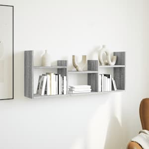 vidaXL Armario de pared madera de ingenier&iacute;a gris Sonoma 100x18x40 cm