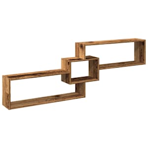 Nástěnná skříňka 158 x 18 x 53 cm old wood kompozitní dřevo - obrázek 2