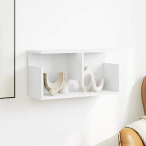 Nástěnná skříňka 60 x 20 x 30 cm bílá kompozitní dřevo - obrázek 3