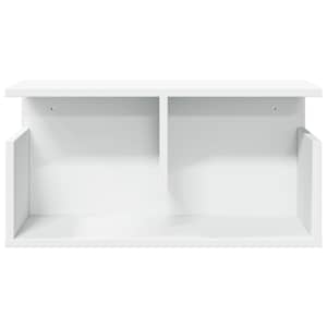 Nástěnná skříňka 60 x 20 x 30 cm bílá kompozitní dřevo - obrázek 4
