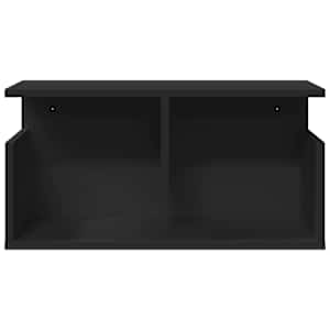 Nástěnná skříňka 60 x 20 x 30 cm černá kompozitní dřevo - obrázek 4