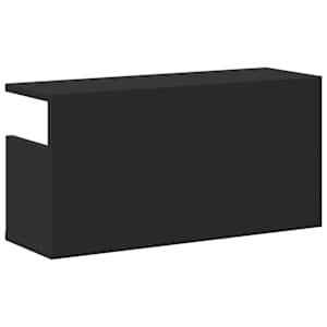 Nástěnná skříňka 60 x 20 x 30 cm černá kompozitní dřevo - obrázek 6