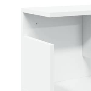 Nástěnná skříňka 80 x 20 x 30 cm bílá kompozitní dřevo - obrázek 7