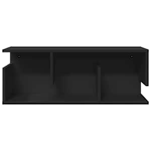 Nástěnná skříňka 80 x 20 x 30 cm černá kompozitní dřevo - obrázek 4