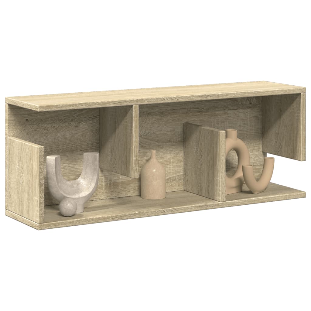 vidaXL Wandschrank 80x20x30 cm Sonoma Eiche Holzwerkstoff