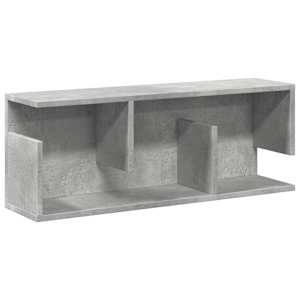Nástěnná skříňka 80 x 20 x 30 cm betonově šedá kompozitní dřevo - obrázek 2
