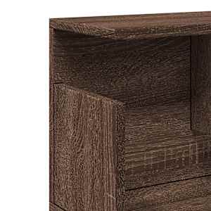 Nástěnná skříňka 80 x 20 x 30 cm hnědý dub kompozitní dřevo - obrázek 7