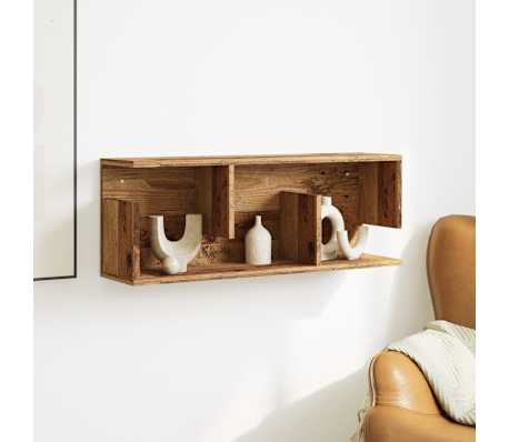 vidaXL Wandschrank 80x20x30 cm Altholz-Optik Holzwerkstoff