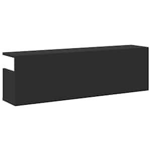 Nástěnná skříňka 100 x 20 x 30 cm černá kompozitní dřevo - obrázek 6