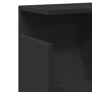 Nástěnná skříňka 100 x 20 x 30 cm černá kompozitní dřevo - obrázek 7