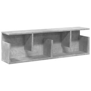 Nástěnná skříňka 100x20x30 cm betonově šedá kompozitní dřevo - obrázek 2