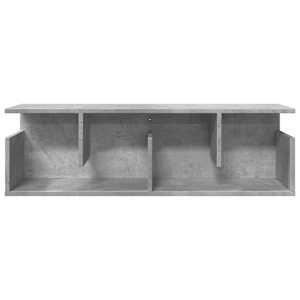Nástěnná skříňka 100x20x30 cm betonově šedá kompozitní dřevo - obrázek 4