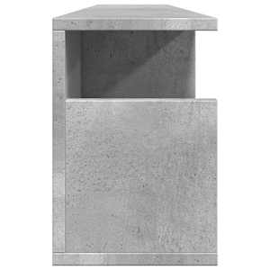 Nástěnná skříňka 100x20x30 cm betonově šedá kompozitní dřevo - obrázek 5