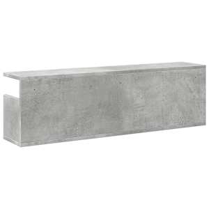 Nástěnná skříňka 100x20x30 cm betonově šedá kompozitní dřevo - obrázek 6