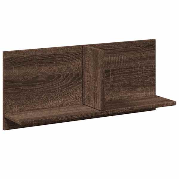 vidaXL seinakapp, 70x16,5x30 cm, pruun tamm, tehispuit