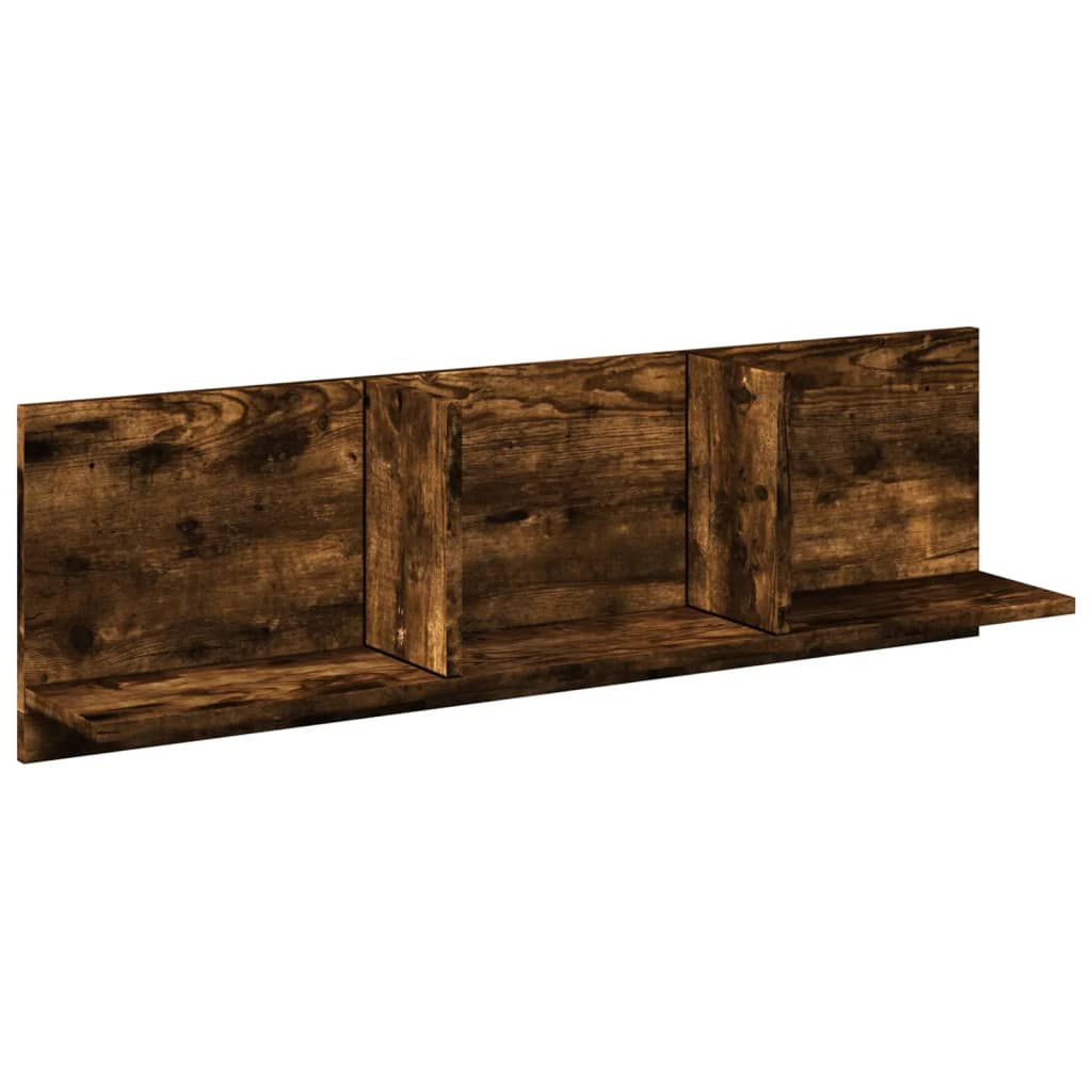 vidaXL Nástěnná skříňka 100x16,5x30 cm kouřový dub kompozitní dřevo