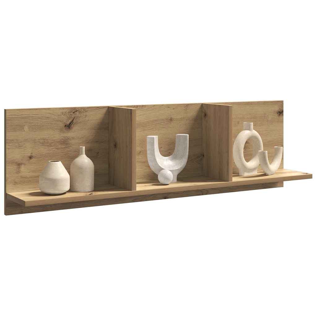 vidaXL Dulap de perete, stejar artizanal 100x16,5x30 cm lemn prelucrat