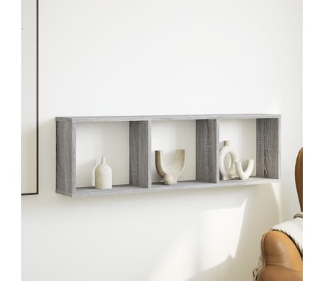 vidaXL Armoire murale 100x16x30 cm sonoma gris bois d'ing&eacute;nierie