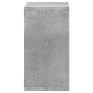 Nástěnná skříňka 60 x 16 x 30 cm betonově šedá kompozitní dřevo - obrázek 5