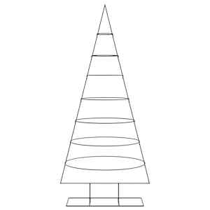 Kovový vánoční stromeček | 210 cm Práškově lakovaná ocel - obrázek 3