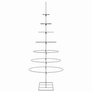 Kovový vánoční stromeček | 210 cm Práškově lakovaná ocel - obrázek 4