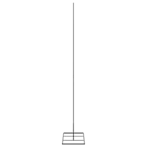 Kovový vánoční stromeček pro dekorace černý 150 cm - obrázek 4