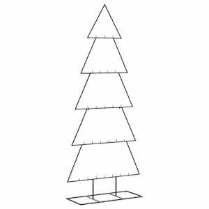 Kovový vánoční stromeček pro dekorace černý 150 cm - obrázek 5